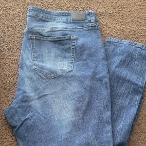 Rampage Women's Distressed Blue Jeans